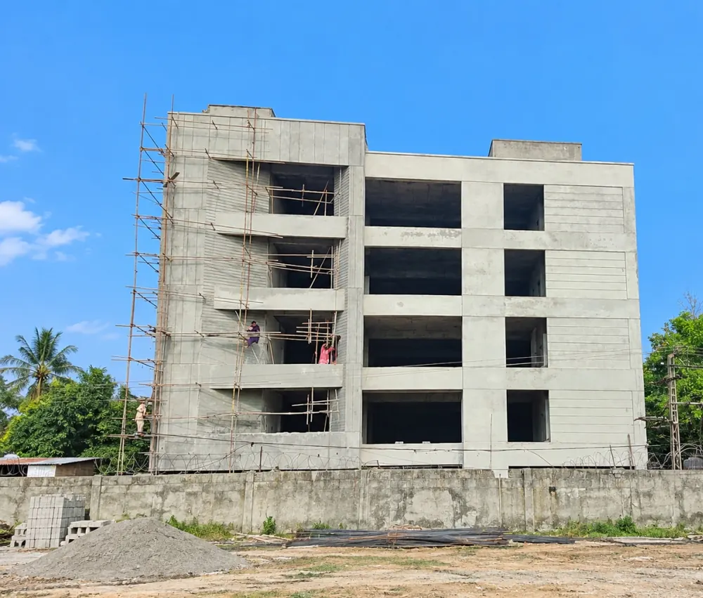 A completed 5-storey commercial building at 38-N Gulberg, Lahore