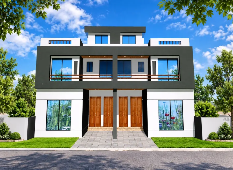 Afnan Zafar House, Lahore: a completed two-storey residence