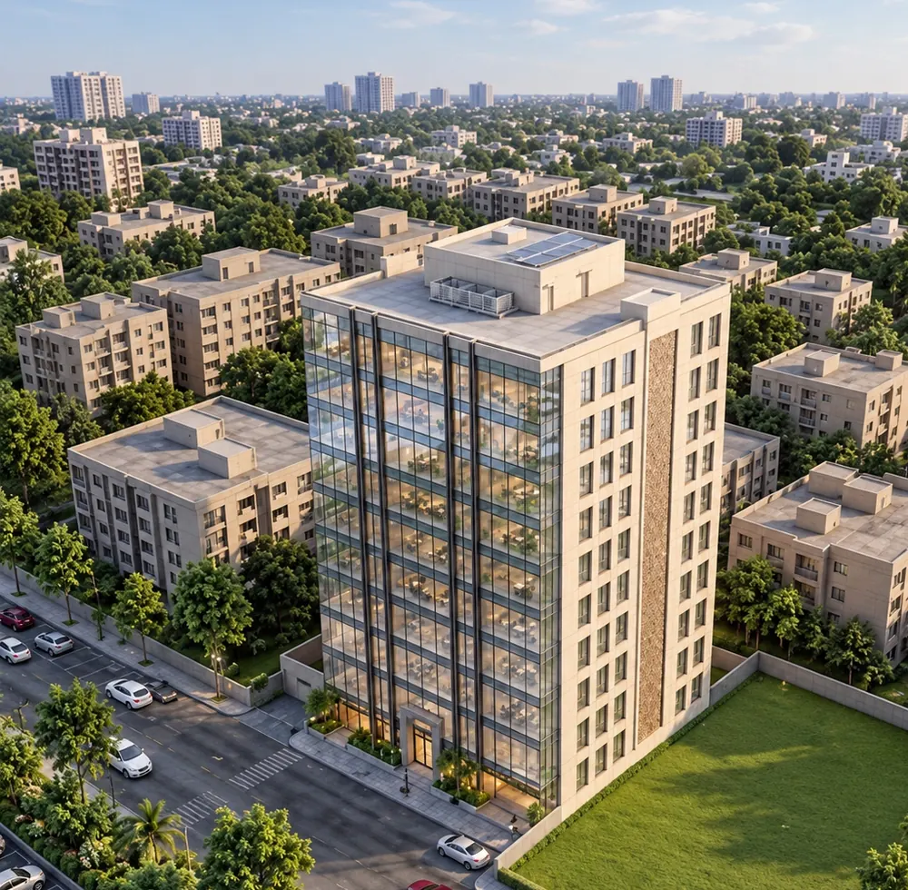 Hafeez Group tower, Gulberg, Lahore: 13 storeys, 145 feet, under construction